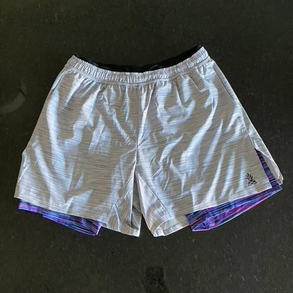 Chubbies Men Grey/Purple Shorts Size M